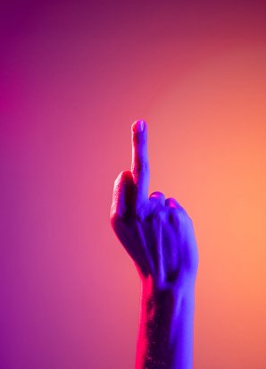 persons hand forming heart