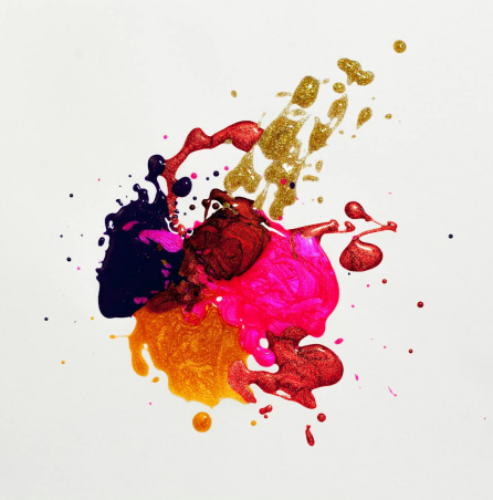 photo of multicolored abstract painting